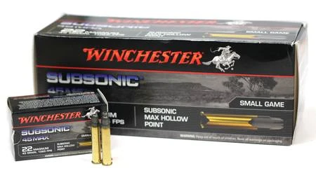 Winchester Subsonic 45Max 22Wmr