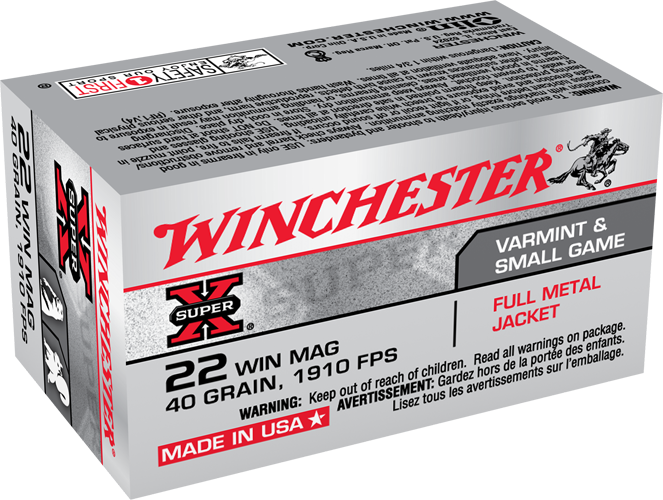Winchester Super X Full Metal Jacket 22WMR