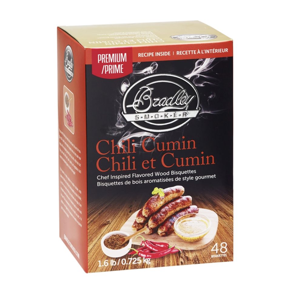 Bradley Premium Chili Cumin Bisquettes 24 Pack