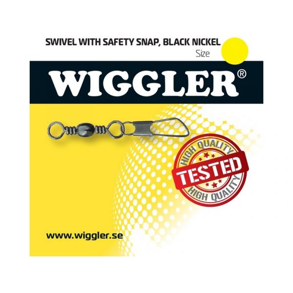 Wiggler Swivel With Safety Snap