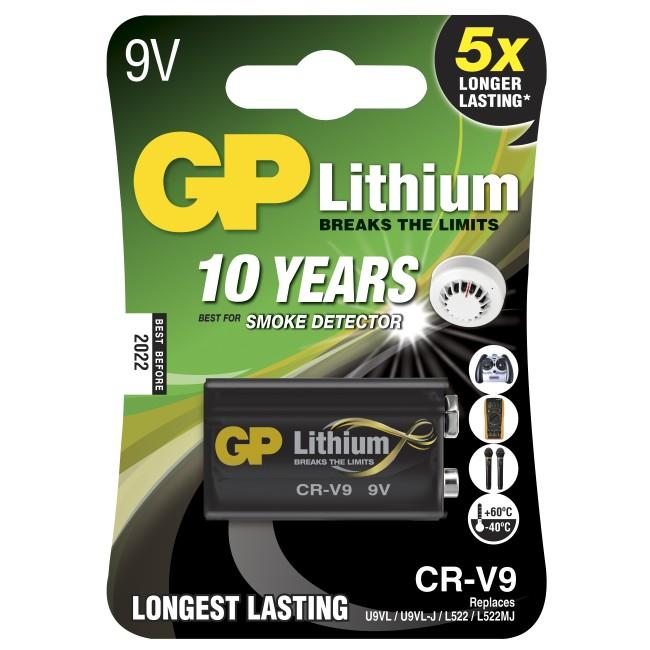GP Lithium 9V-batteri