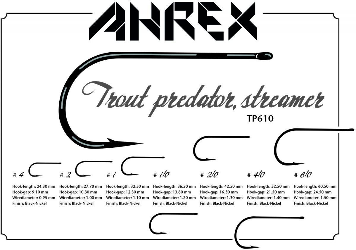 Ahrex Hooks TP610-Trout Predator Streamer
