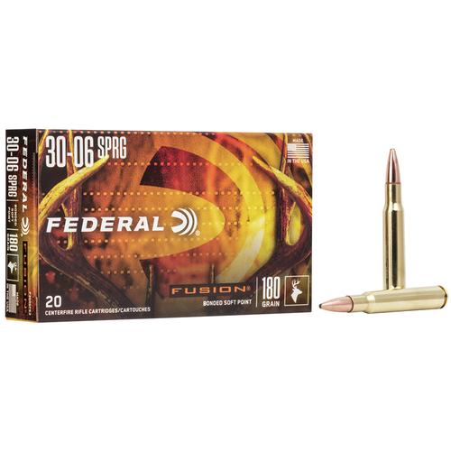 Federal Fusion Ammo 30-06 SPRG 180gr 20/Box