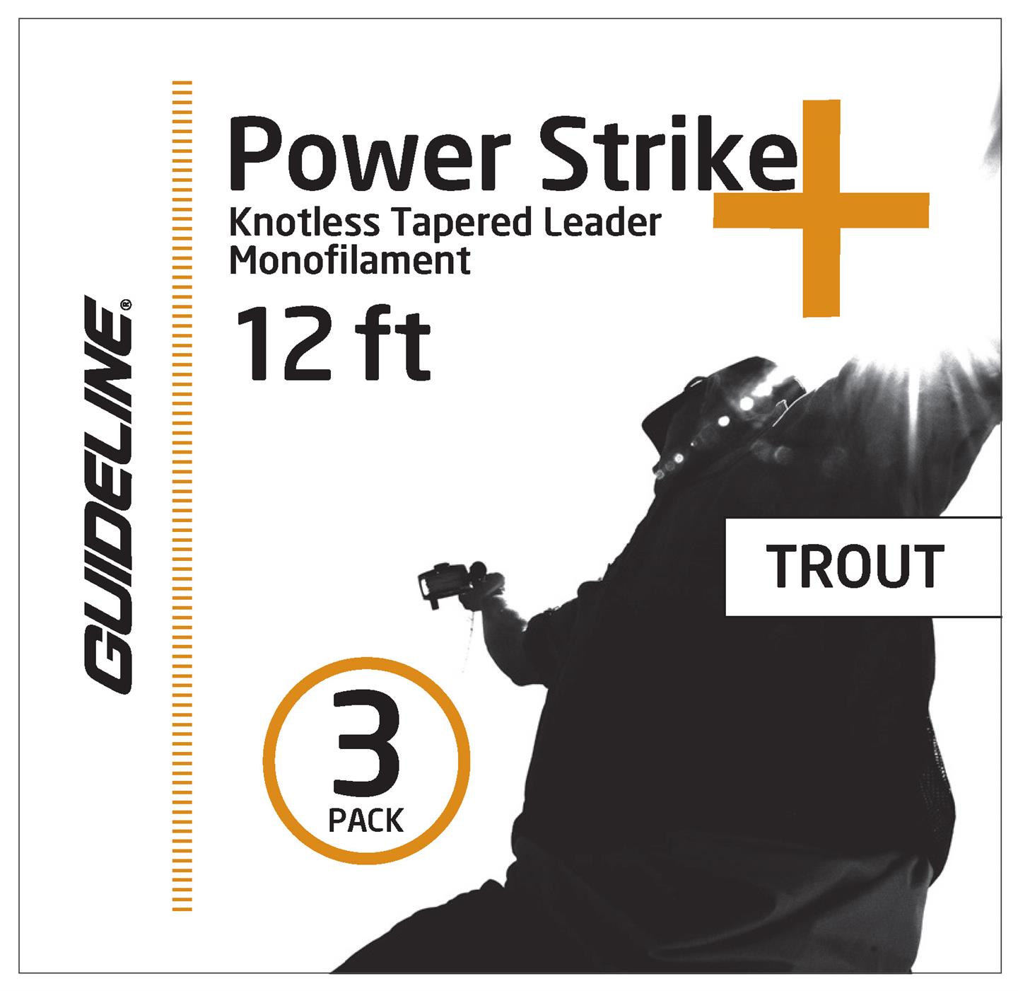 Guideline Power Strike 12′ 3-Pack Taperade Tafsar