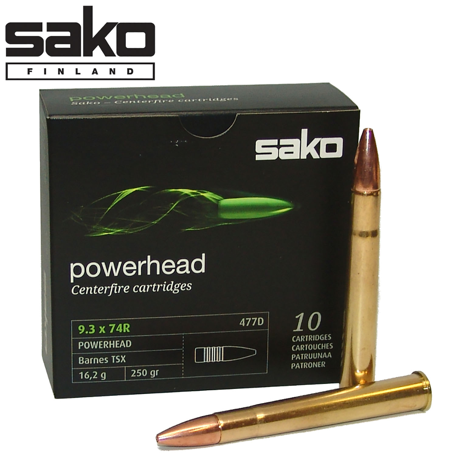 Sako 9.3x74R Powerhead 16,2g/250gr