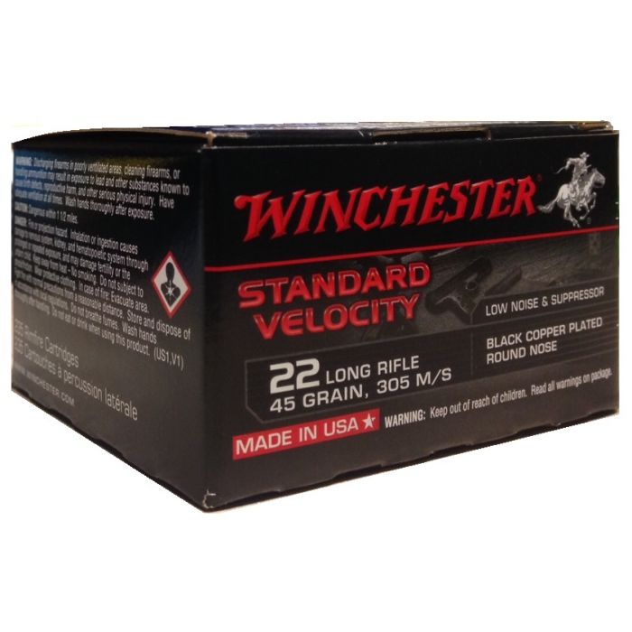 Winchester Standard Velocity 22Lr Round Nose 2,9g/45grain 235st