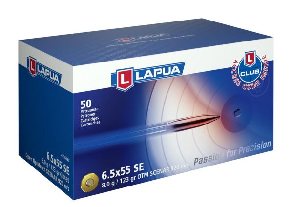 Lapua 6,5x55 SE OTM Scenar 920m/s 8g/123grs