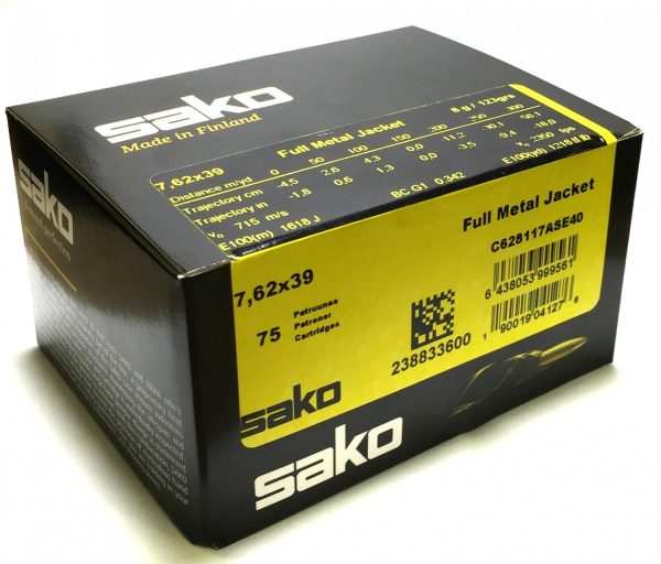 Sako 7,62x39 FMJ 75st/Ask