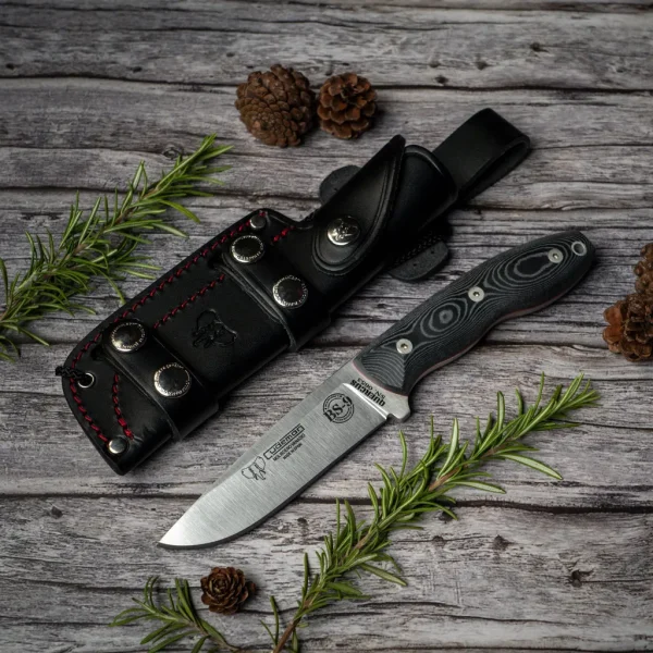 Cudeman Cuchillo Quercus BS9 Micarta Negra Sep. Rojo
