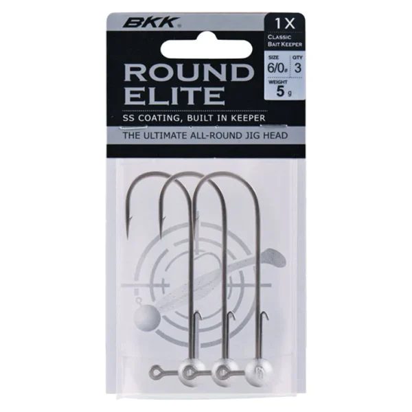 BKK Round Elite Classic Bait Keeper Jiggskalle 3-pack