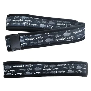 O´Pros Wading Belt Black and White Fish