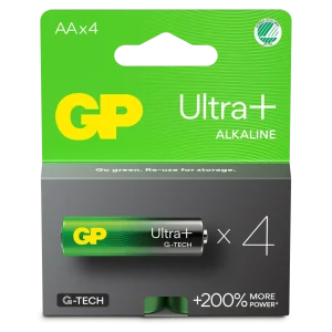 GP Ultra Plus Alkaline AAbatteri 4-pack